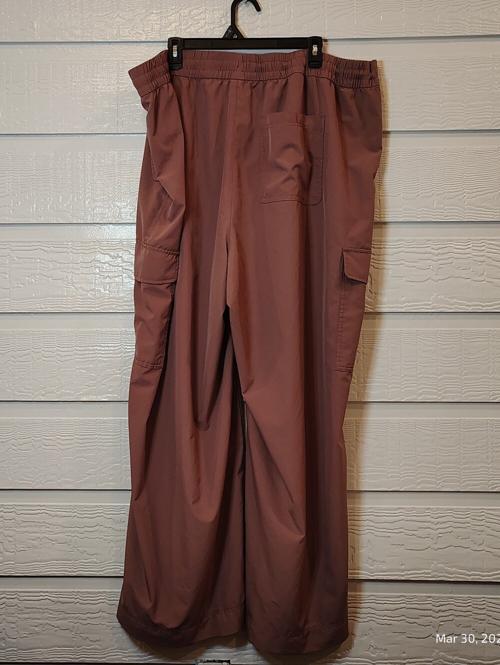 Womens 3X Old Navy StretchTech Quick Dry Pull On Cargo Pants Mauve Activewear - Picture 5 of 5